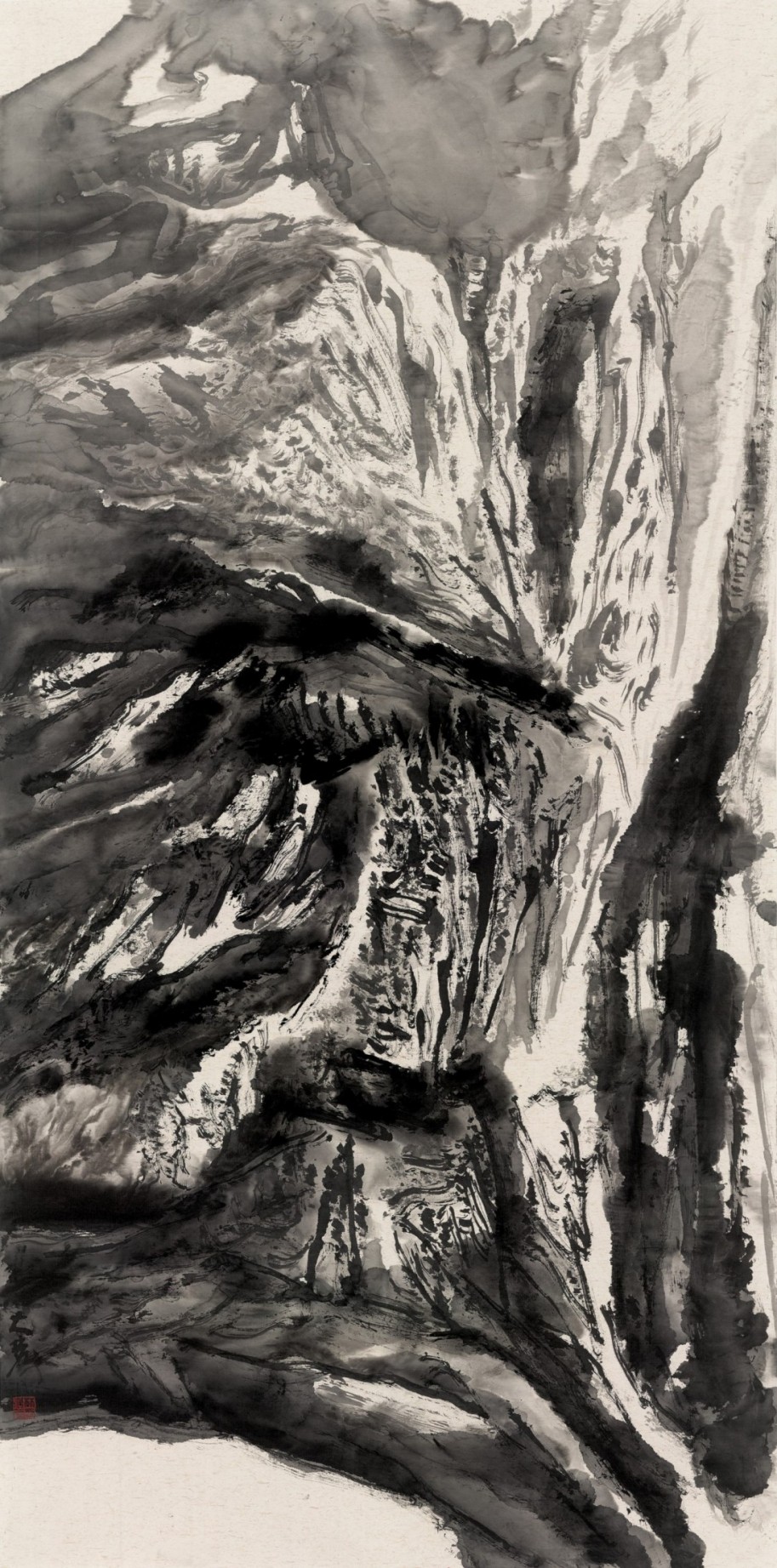 蓮花山龍噴須瀑布  137X70cm 2020.jpg